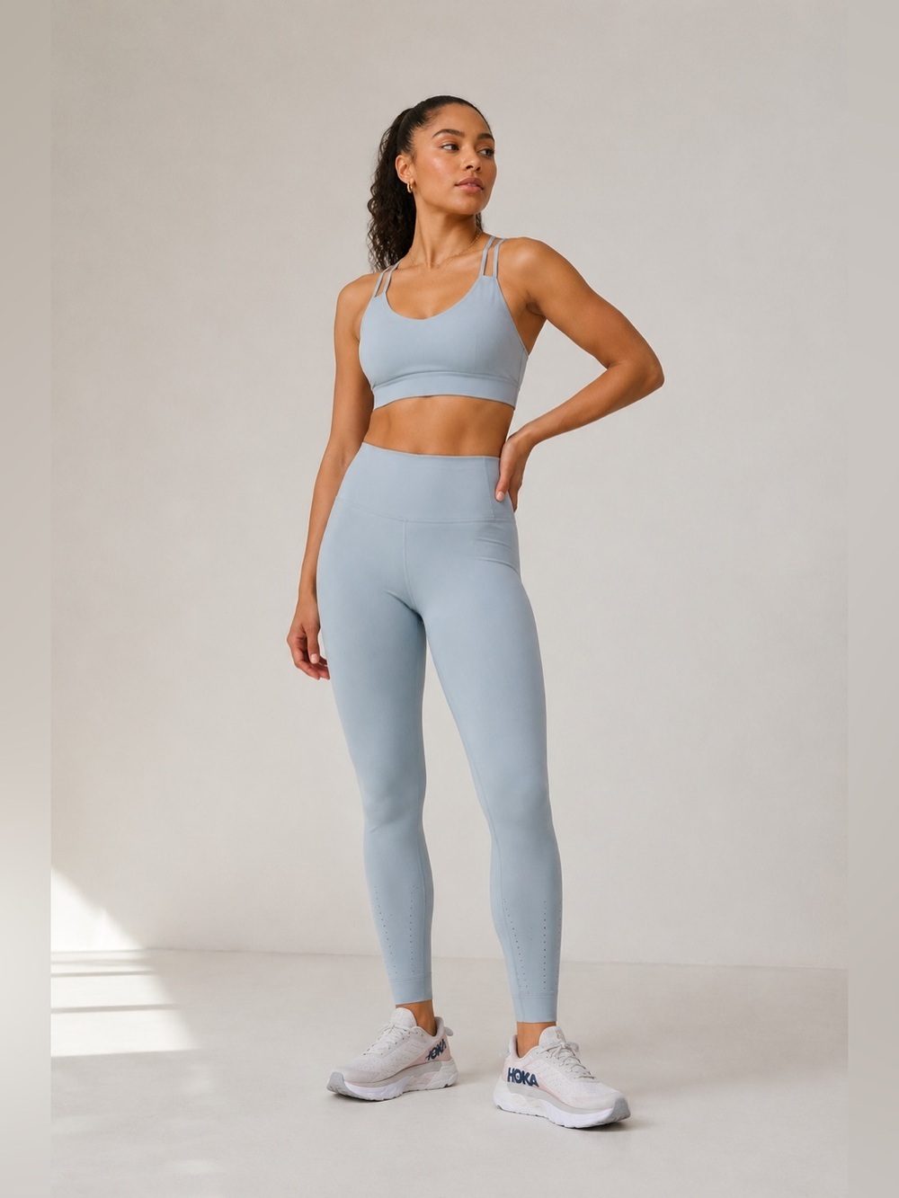Lululemon High Rise Leggings 27” Blue Zoned In Size 8 Workout Gym